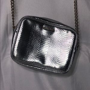 Victoria's Secret chain crossbody silver purse